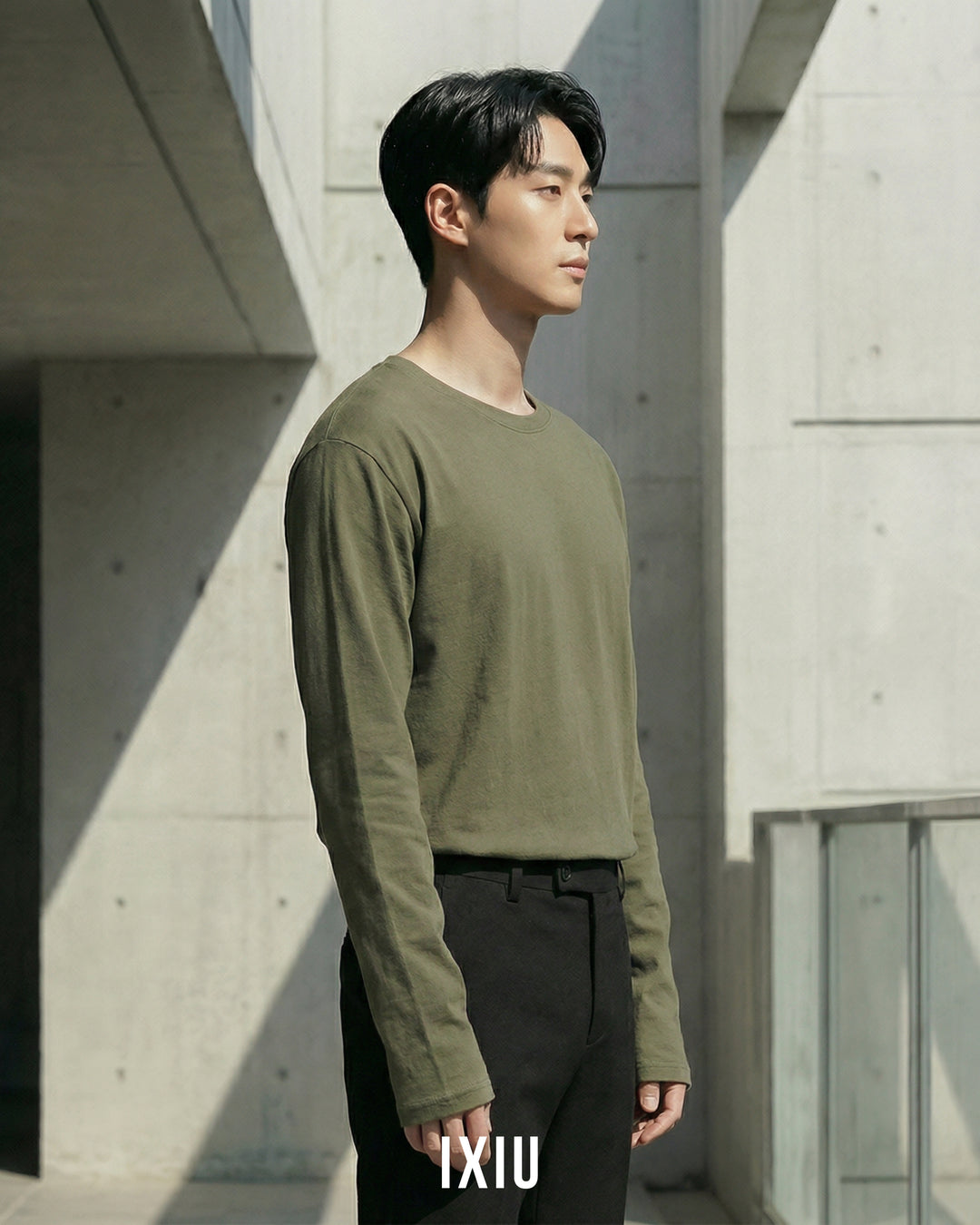 【至高の日常着】プレミアムスムース・ベーシックロンT（韓国ミニマル）