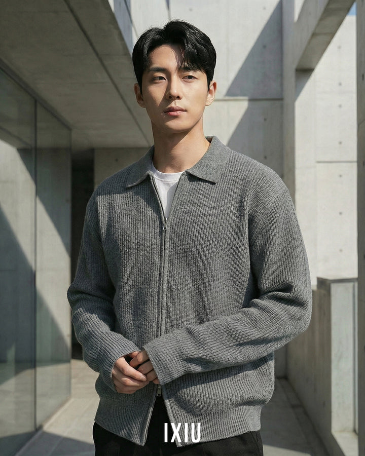 【静かなる品格】プレミアム・ポロカラーニット（オールドマネー）