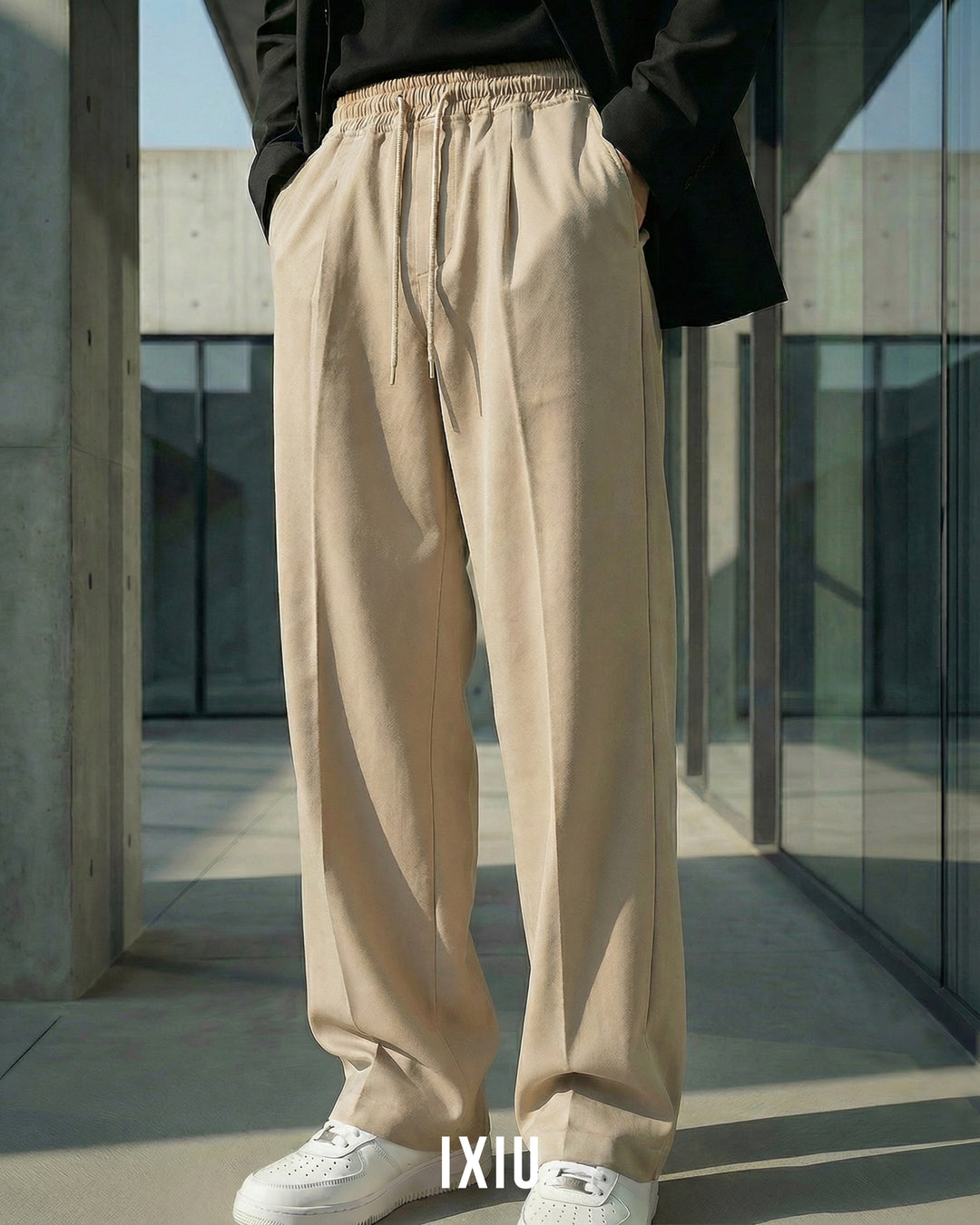 【至高の直線美】クリーンフィット・ストレートスラックス（韓国ミニマル）