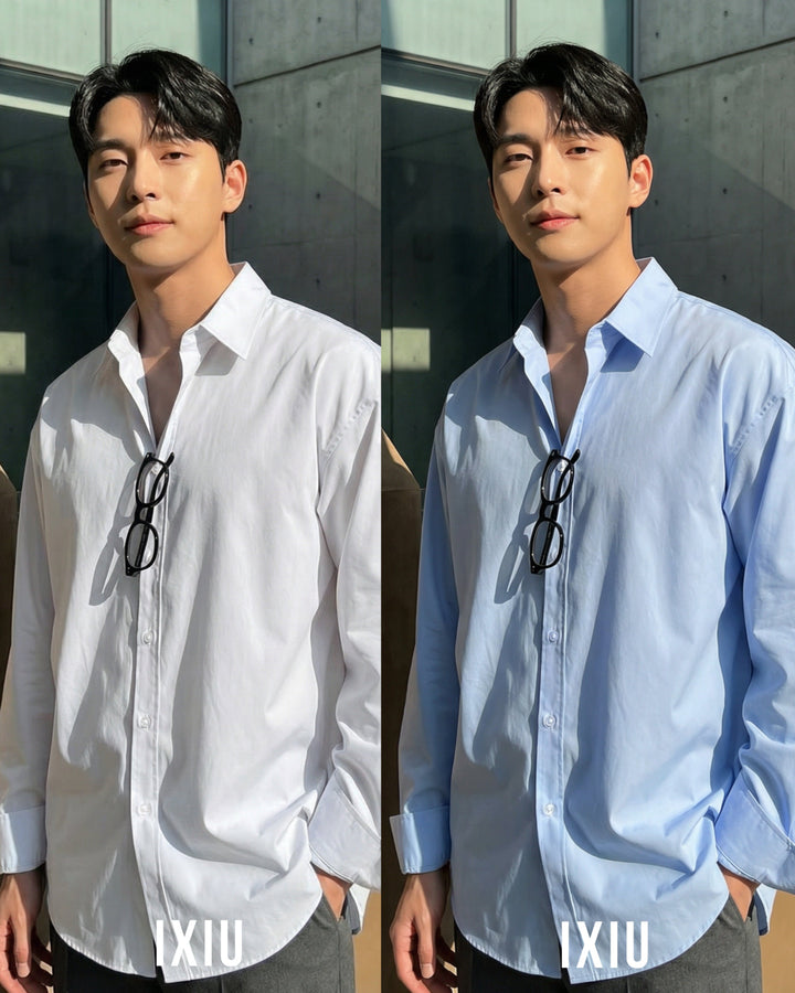 【極上の品格】プレミアム・ドレスシャツ / オールドマネー（韓国ミニマル）