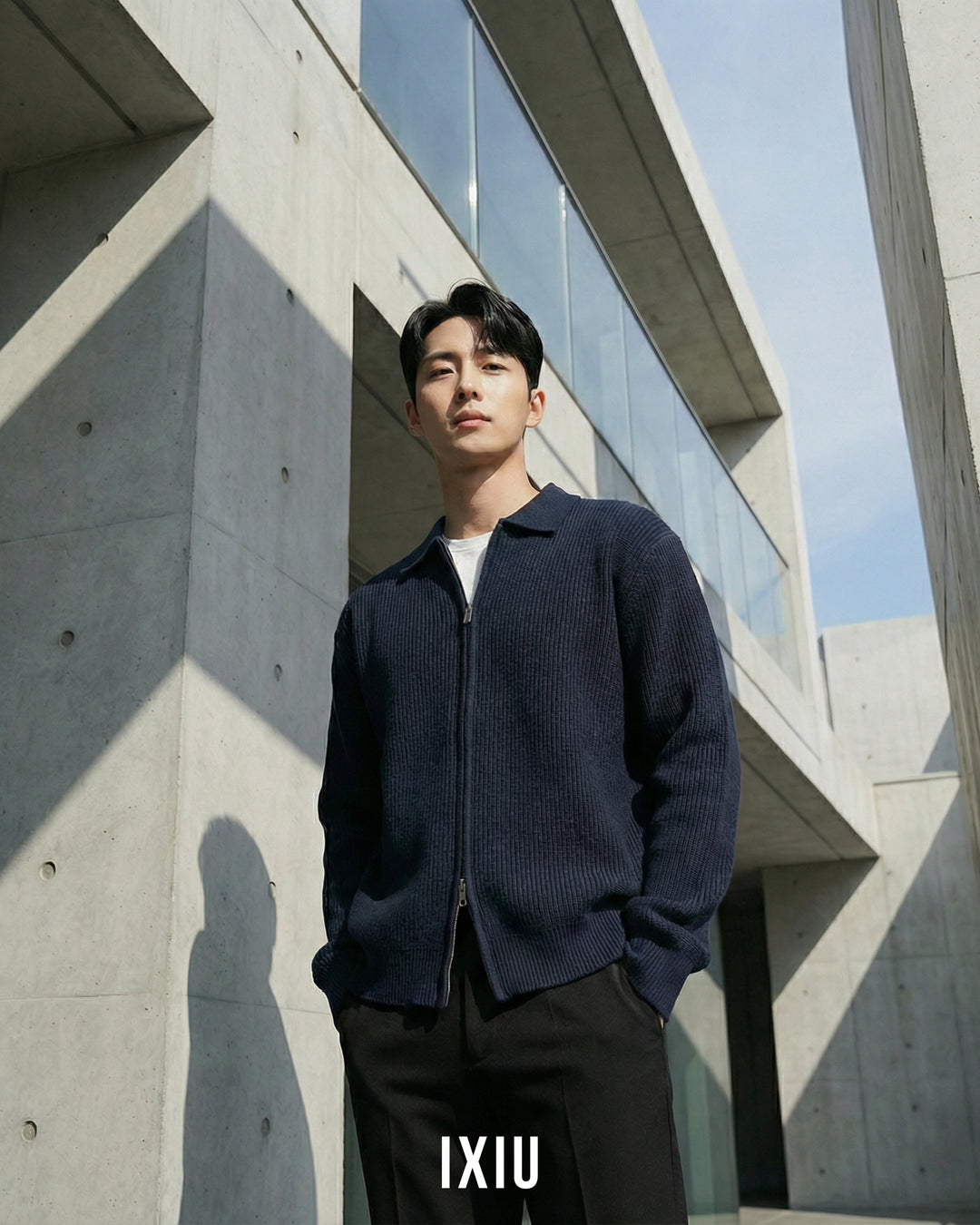 【静かなる品格】プレミアム・ポロカラーニット（オールドマネー）