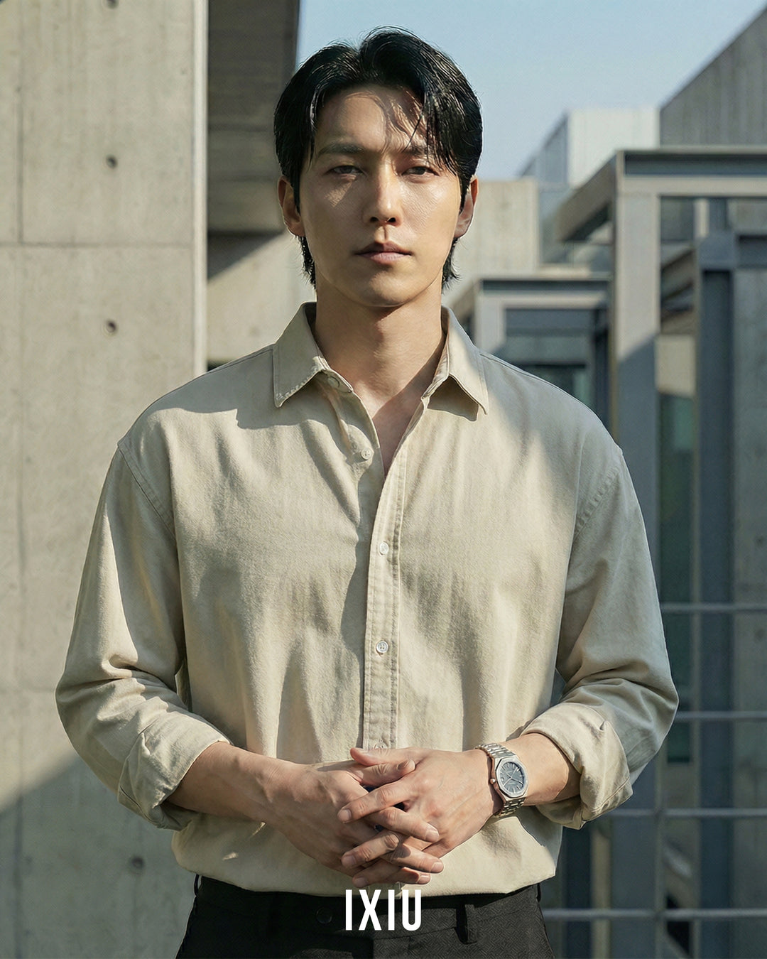 【洗練された色落ち】プレミアム・デニムオーバーシャツ（韓国ミニマル）