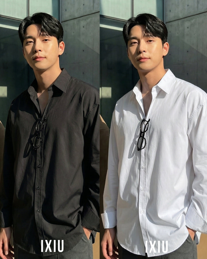 【極上の品格】プレミアム・ドレスシャツ / オールドマネー（韓国ミニマル）