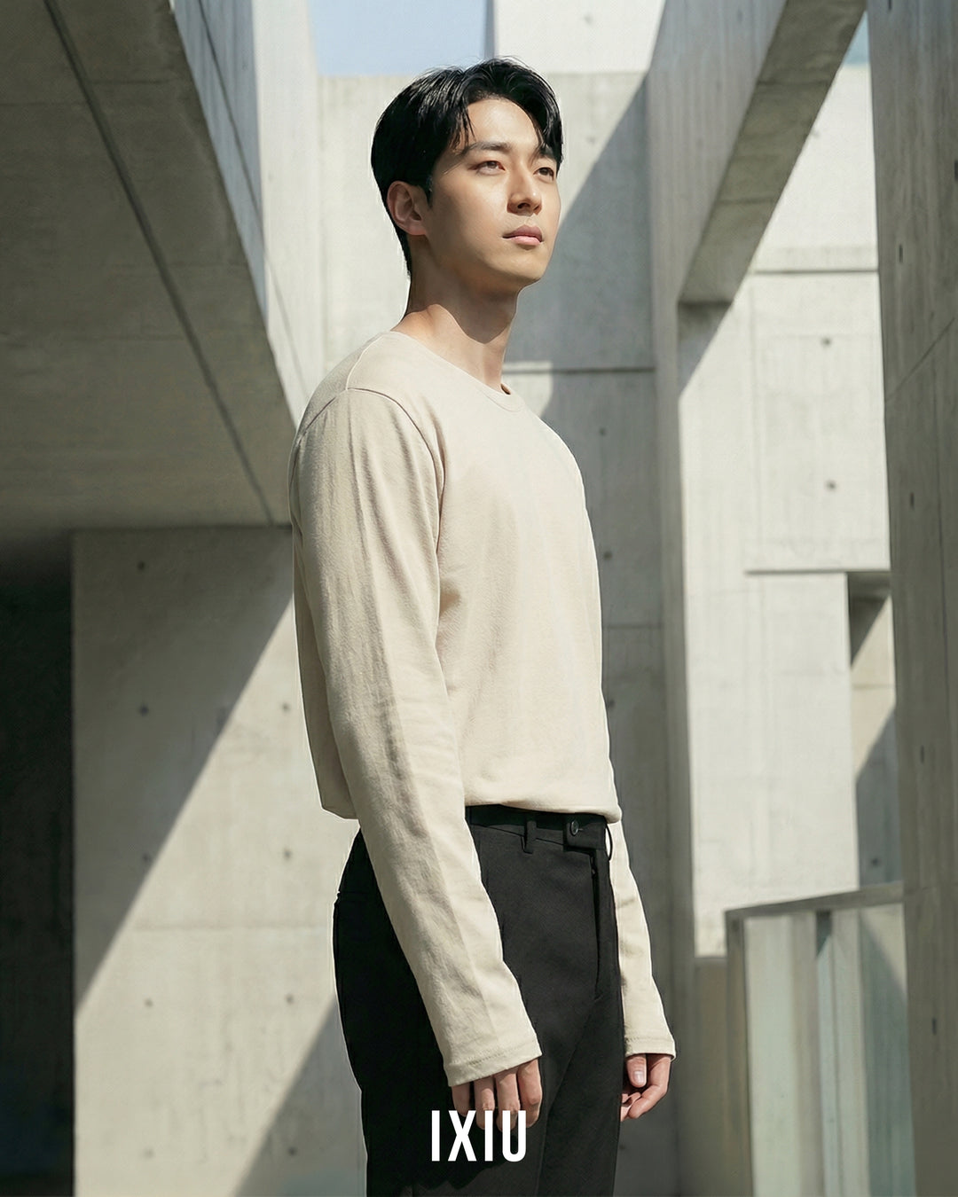 【至高の日常着】プレミアムスムース・ベーシックロンT（韓国ミニマル）