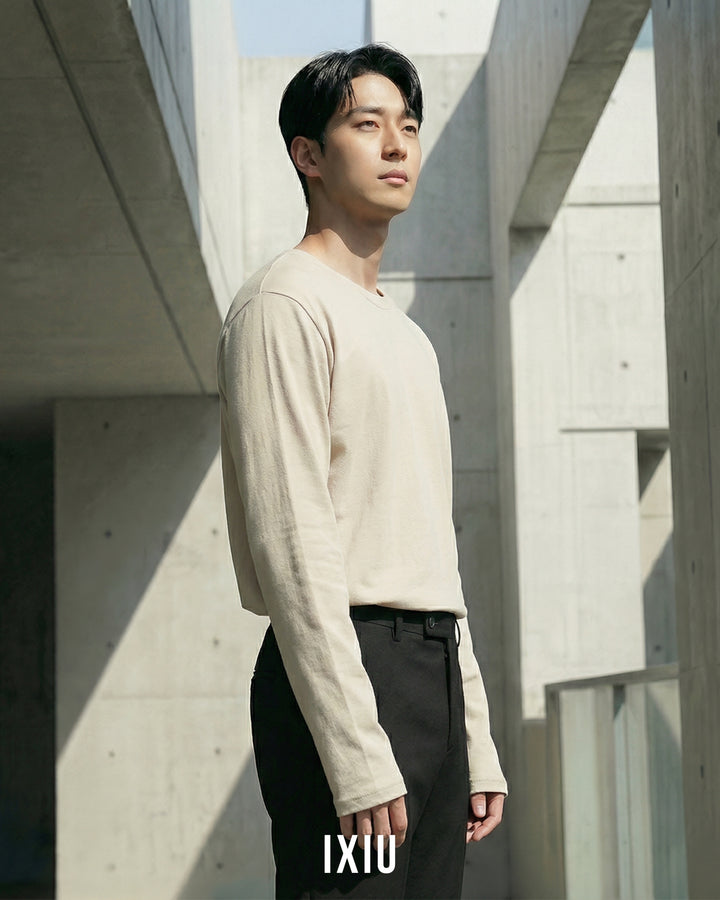 【至高の日常着】プレミアムスムース・ベーシックロンT（韓国ミニマル）