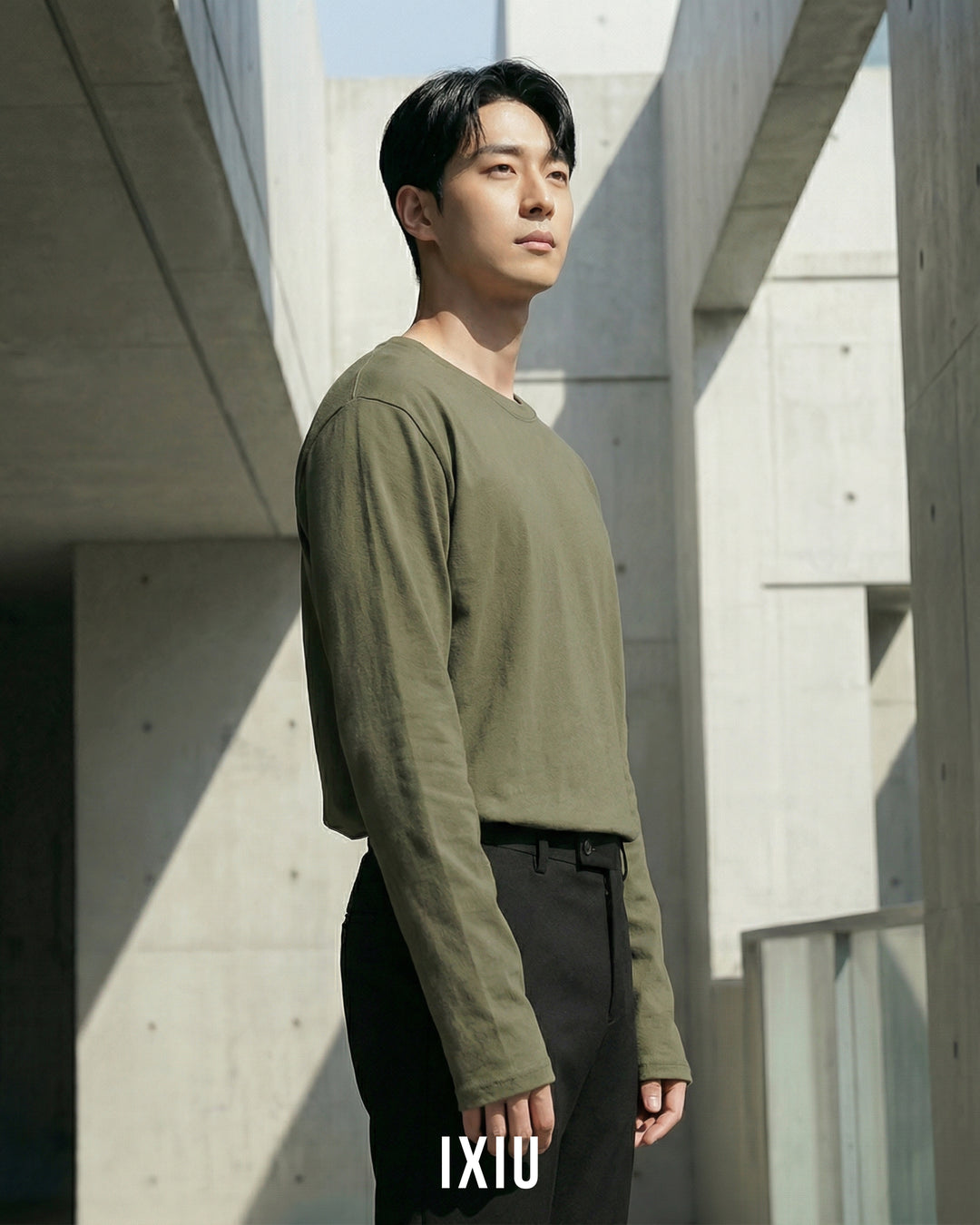 【至高の日常着】プレミアムスムース・ベーシックロンT（韓国ミニマル）