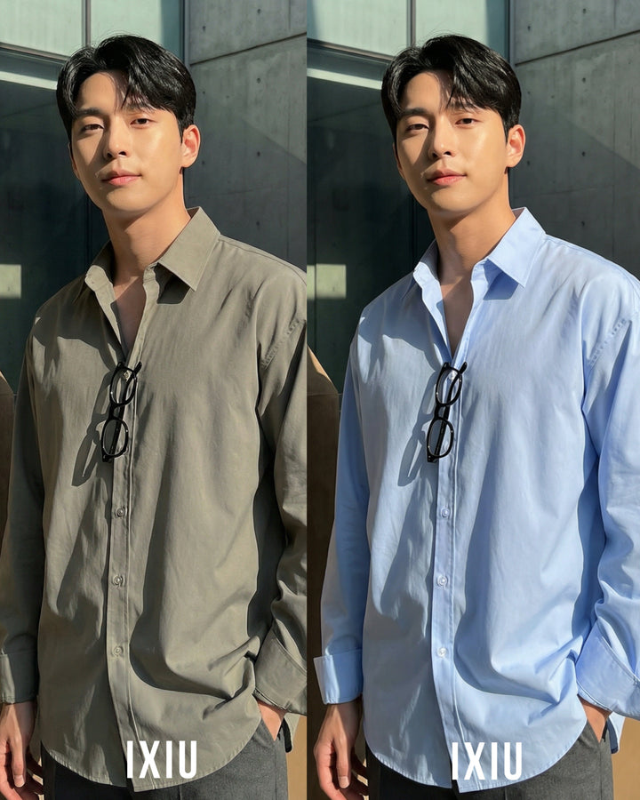 【極上の品格】プレミアム・ドレスシャツ / オールドマネー（韓国ミニマル）