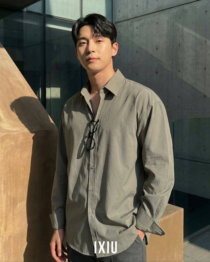 【極上の品格】プレミアム・ドレスシャツ / オールドマネー（韓国ミニマル）