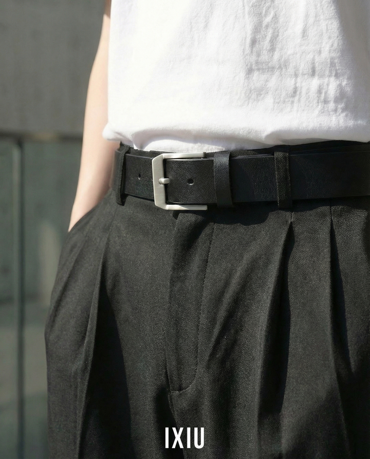 【本質的な美】クリーン・ミニマル・ナローピンベルト（韓国ストリート）