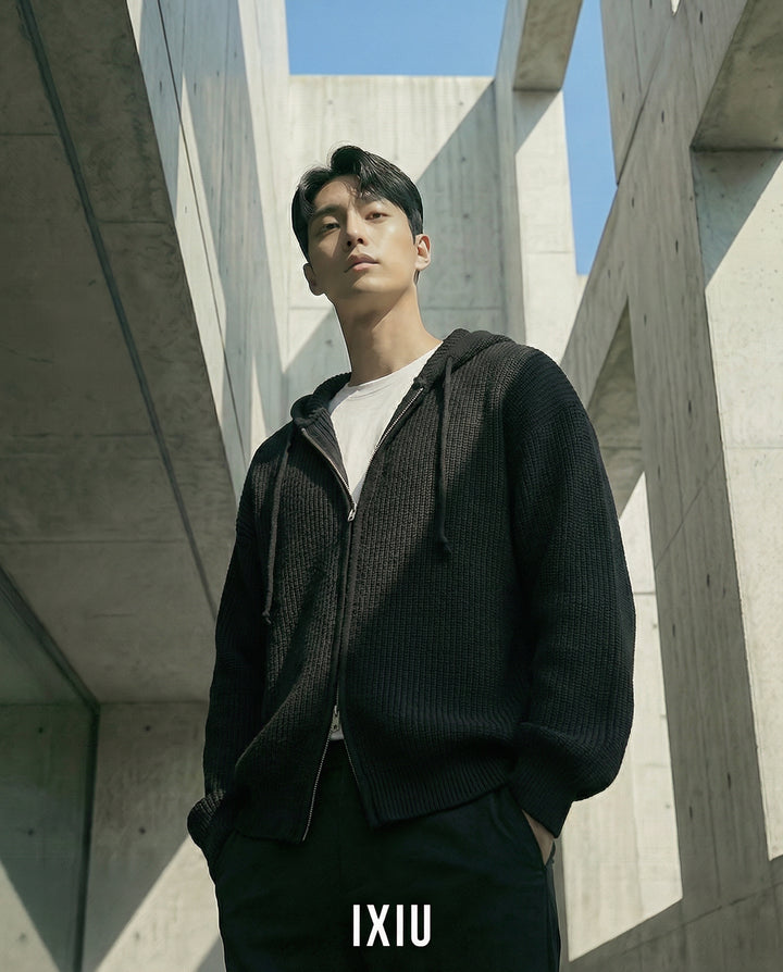 【極上の落ち感】オーバーサイズ・フーデッドニットカーディガン（韓国ミニマル）