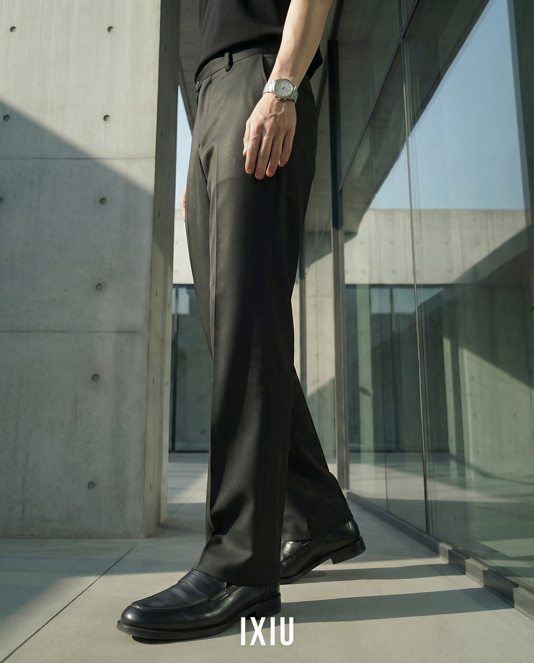 【至高のドレープ】モダン・ビジカジストレートスラックス（韓国ミニマル）