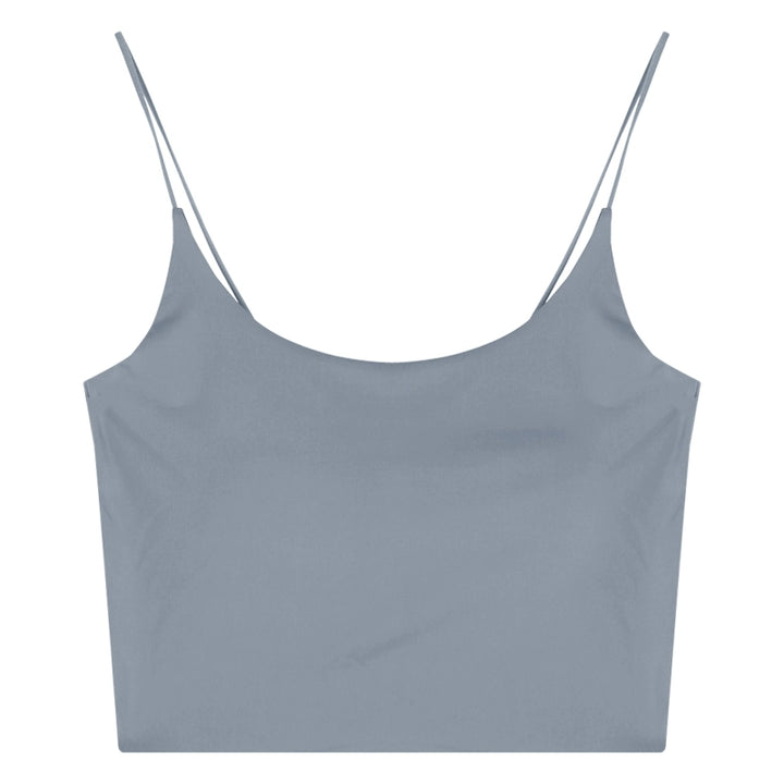 White Seamless Padded Cami Top – Slim-Fit Cropped Bralette (Available in 5 Colors)