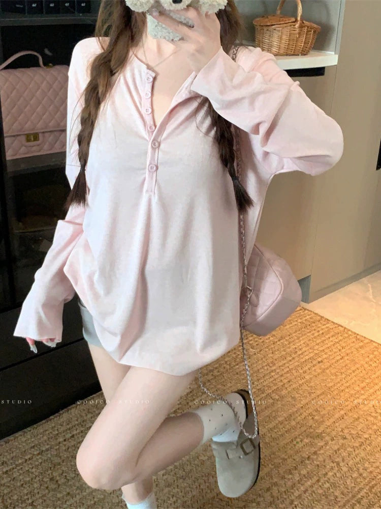 Loose Fit Long Sleeve Lightweight Sun Protection T-Shirt (Available in 3 Color)