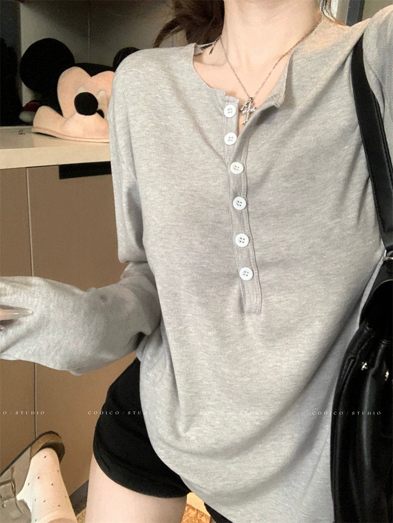 Loose Fit Long Sleeve Lightweight Sun Protection T-Shirt (Available in 3 Color)