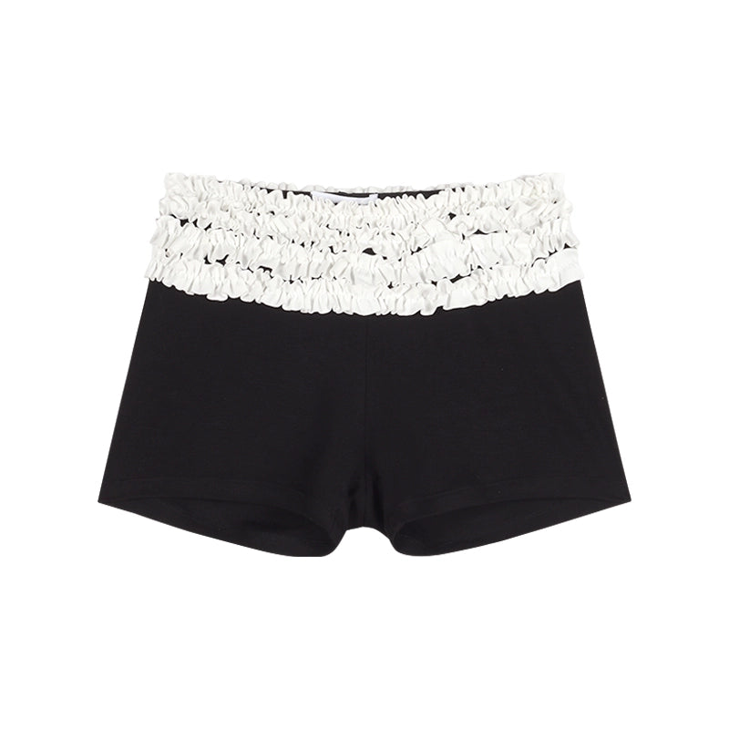 Black V-Neck Slim Fit Long Sleeve Top – Sexy Curved Hem Design