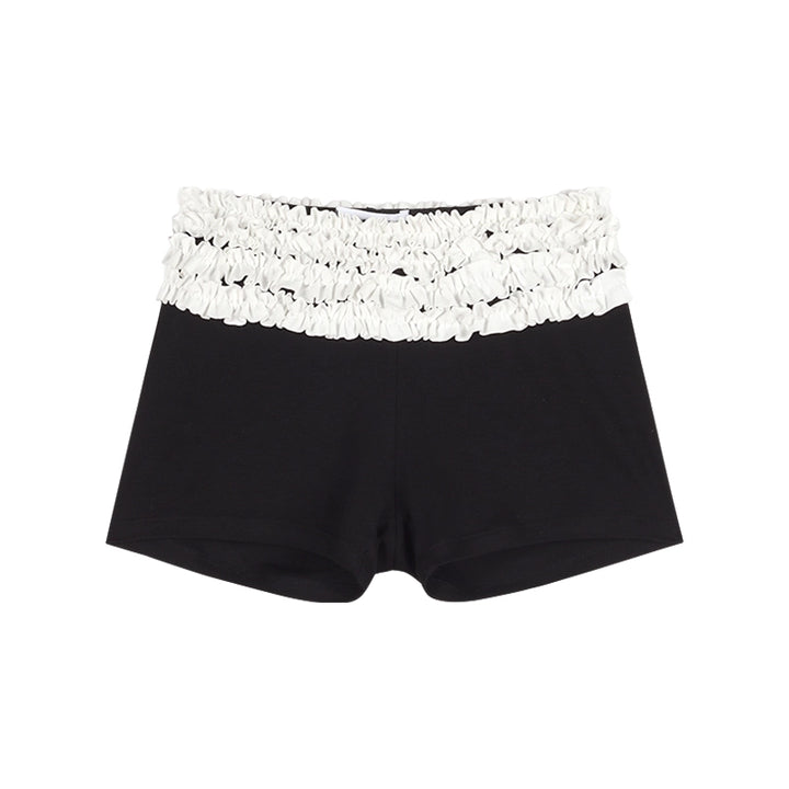 Black V-Neck Slim Fit Long Sleeve Top – Sexy Curved Hem Design