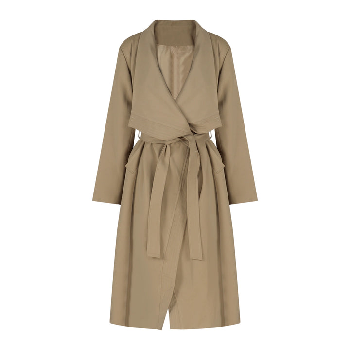 Elegant Oversized Trench Coat – Long Lapel Windbreaker Cardigan (Available in 2 Colors)