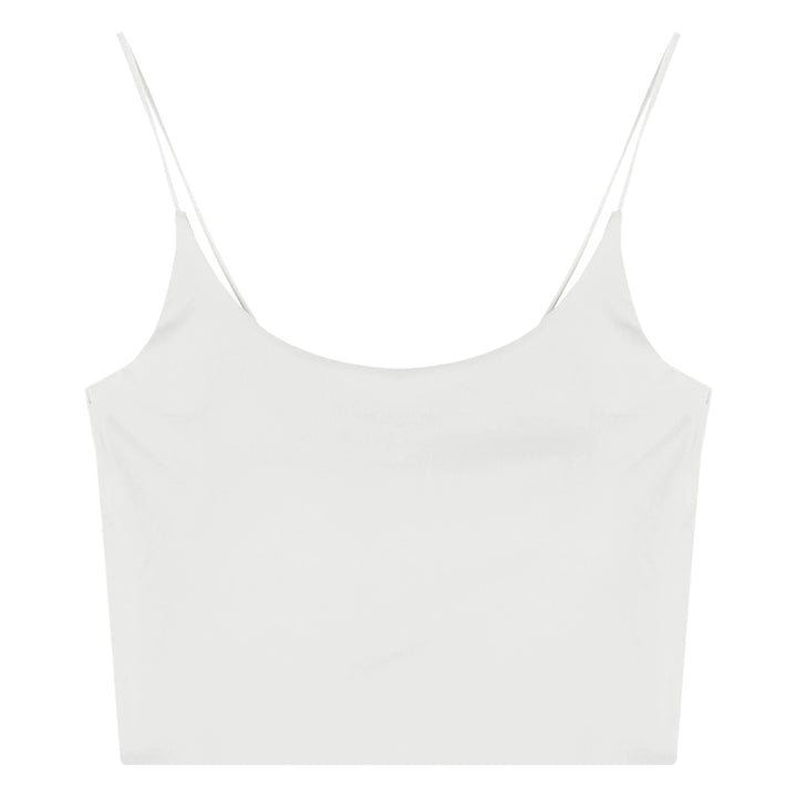White Seamless Padded Cami Top – Slim-Fit Cropped Bralette (Available in 5 Colors)