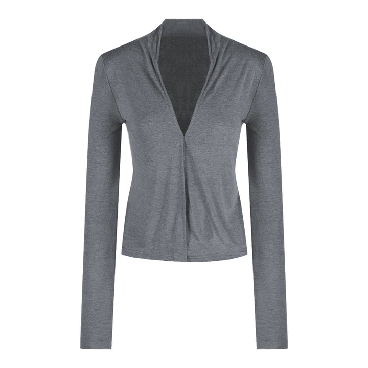 Gray Lightweight Knit Cardigan – Loose-Fit Long Sleeve Sun Protection Top (Available in 4 Colors)