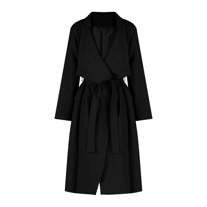 Elegant Oversized Trench Coat – Long Lapel Windbreaker Cardigan (Available in 2 Colors)
