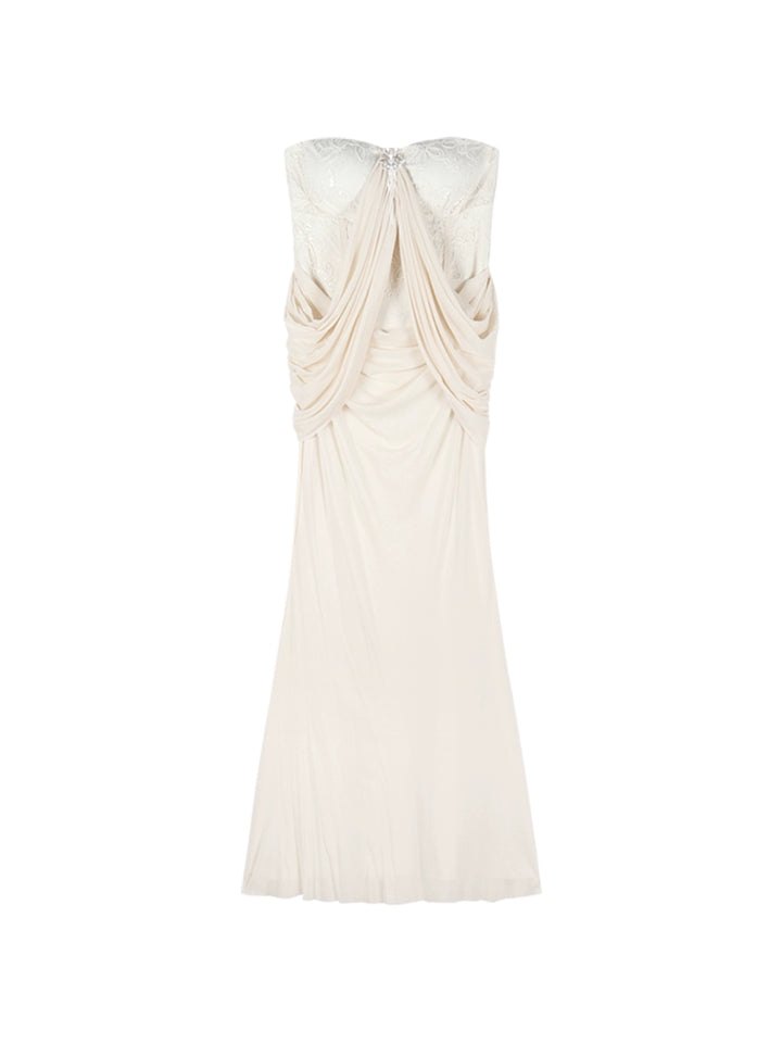 French-Style Strapless Mermaid Dress – Sexy Fishtail Bodycon Gown for Party Nights