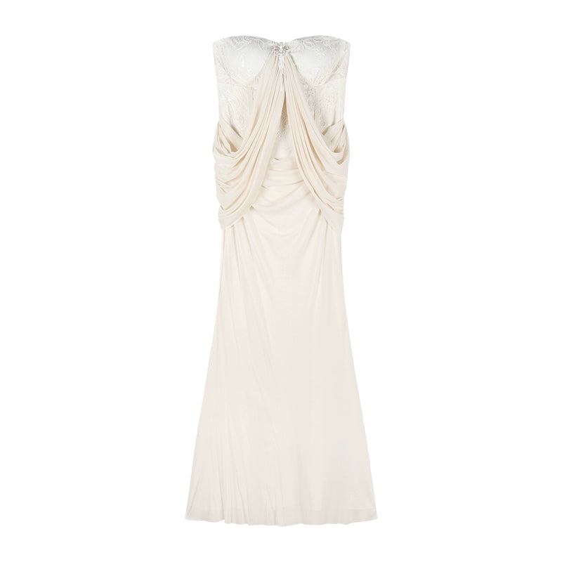 French-Style Strapless Mermaid Dress – Sexy Fishtail Bodycon Gown for Party Nights