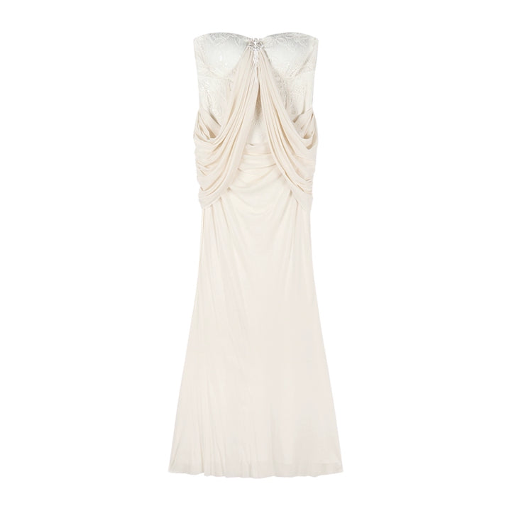 French-Style Strapless Mermaid Dress – Sexy Fishtail Bodycon Gown for Party Nights