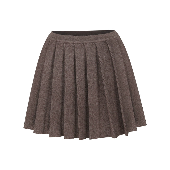 Apricot Hooded Knit Cardigan Set – Soft Loose-Fit Three-Piece Outfit (Available in 4 Colors)