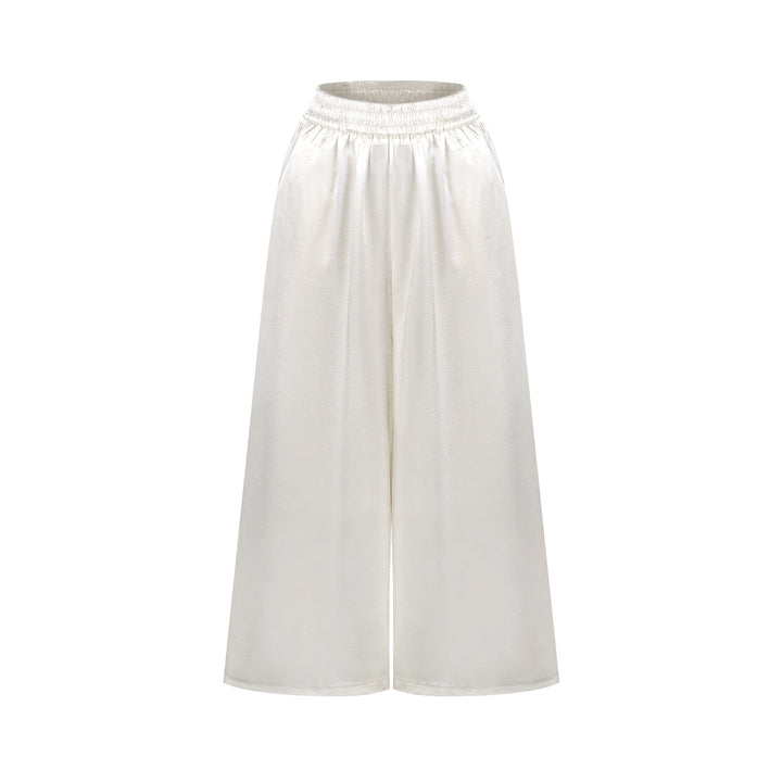 High-Waist Satin Wide-Leg Pants – Elegant Loose-Fit Trousers (Available in 4 Colors)