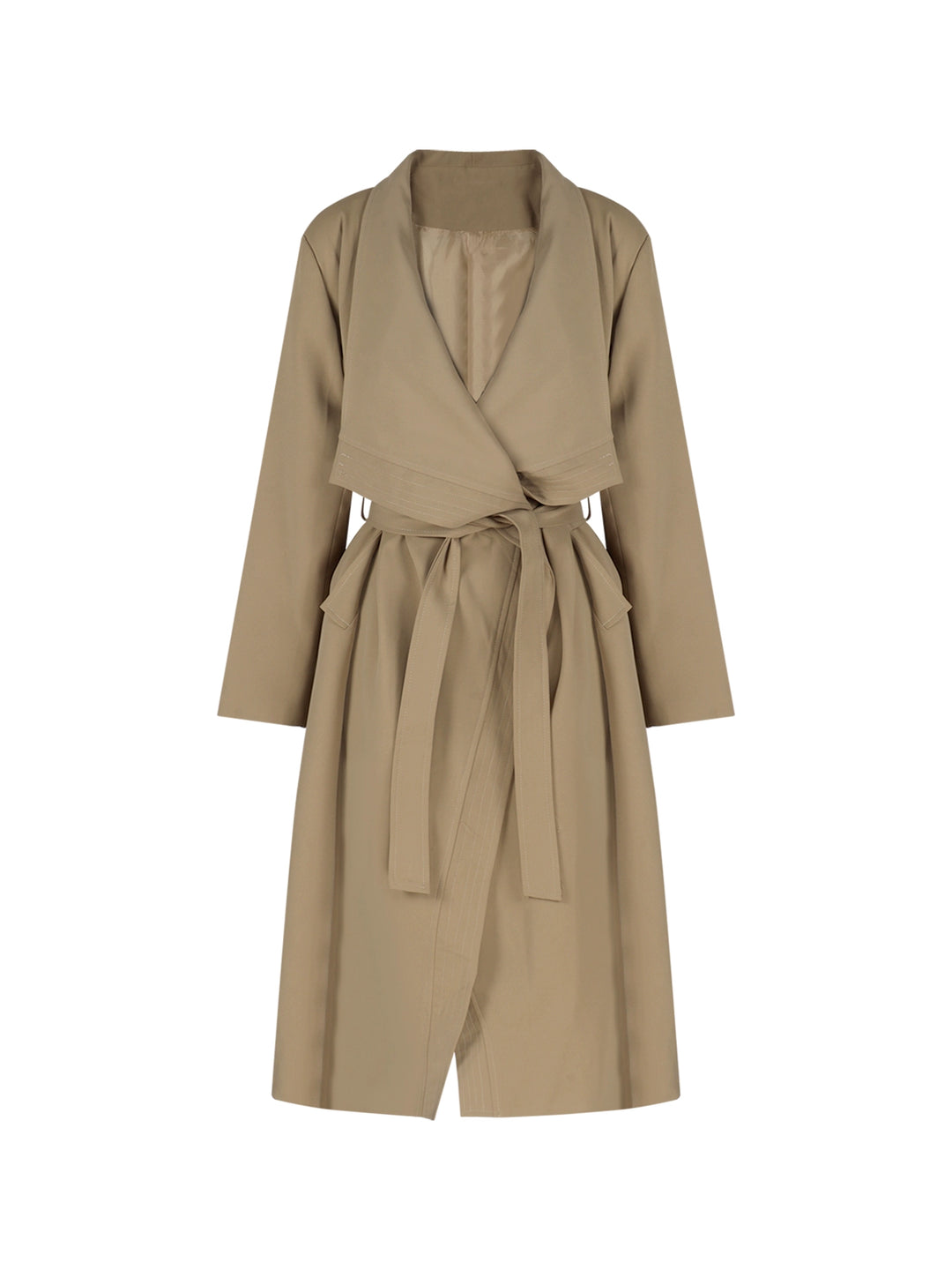 Elegant Oversized Trench Coat – Long Lapel Windbreaker Cardigan (Available in 2 Colors)