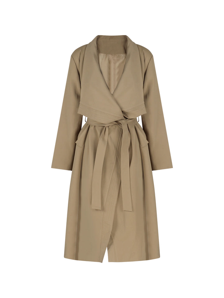 Elegant Oversized Trench Coat – Long Lapel Windbreaker Cardigan (Available in 2 Colors)