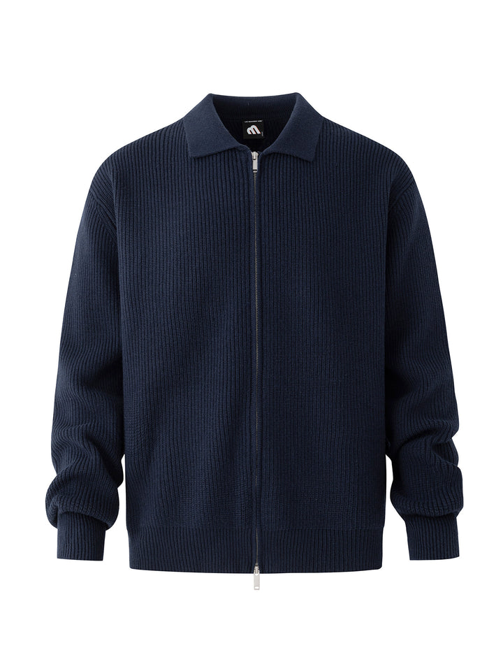 【静かなる品格】プレミアム・ポロカラーニット（オールドマネー）