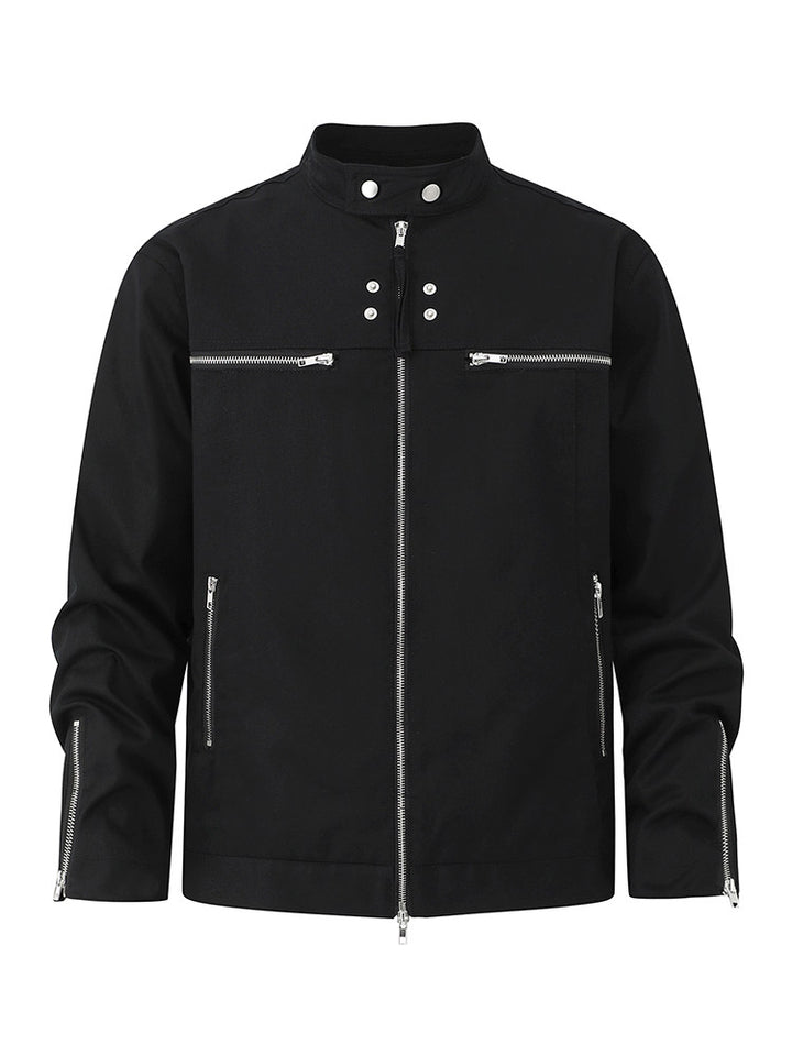 【都会的ギミック】プレミアム・テック・スタンドジャケット（韓国ミニマル）