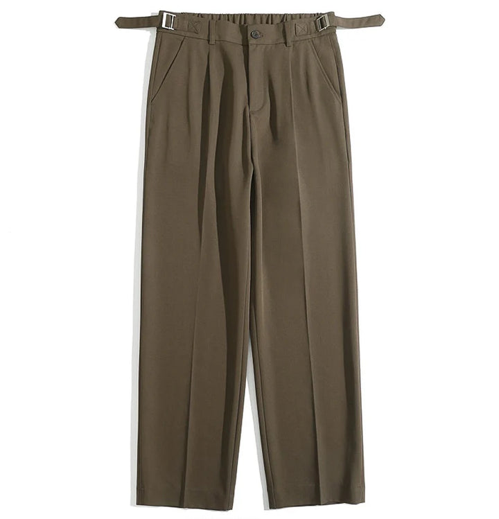 【至高の落ち感】サイド・アジャスター・アイスシルクスラックス（韓国ミニマル）