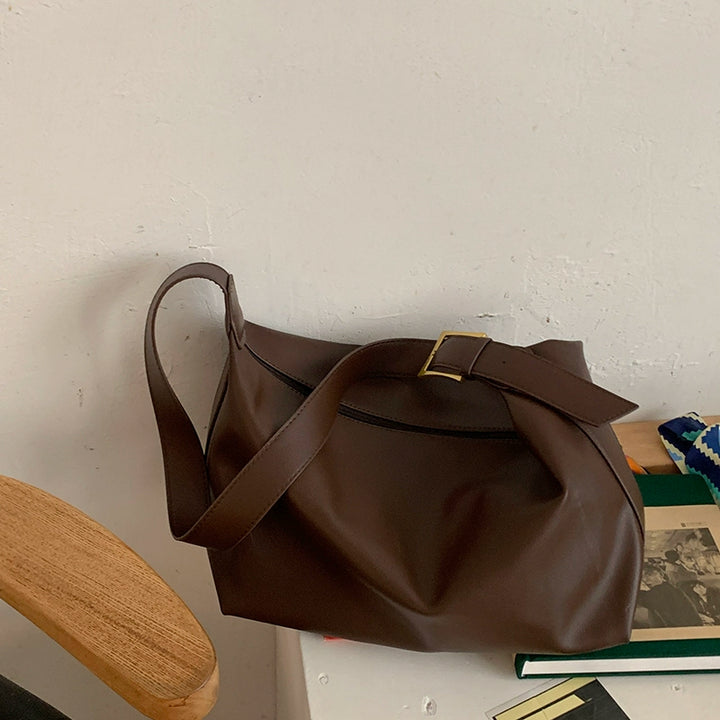Korean-Style Large Capacity Tote & Shoulder Bag – 2025 Casual Crossbody Commuter Bag for Women (Available in 3 Colors)