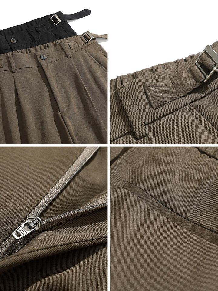 【至高の落ち感】サイド・アジャスター・アイスシルクスラックス（韓国ミニマル）