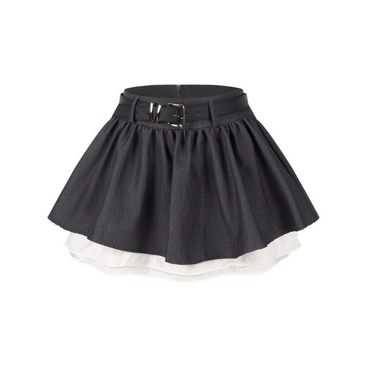 Elegant Tweed Floral Jacket, White Blouse & Gray Mini Skirt Set – Korean Chic Three-Piece Outfit