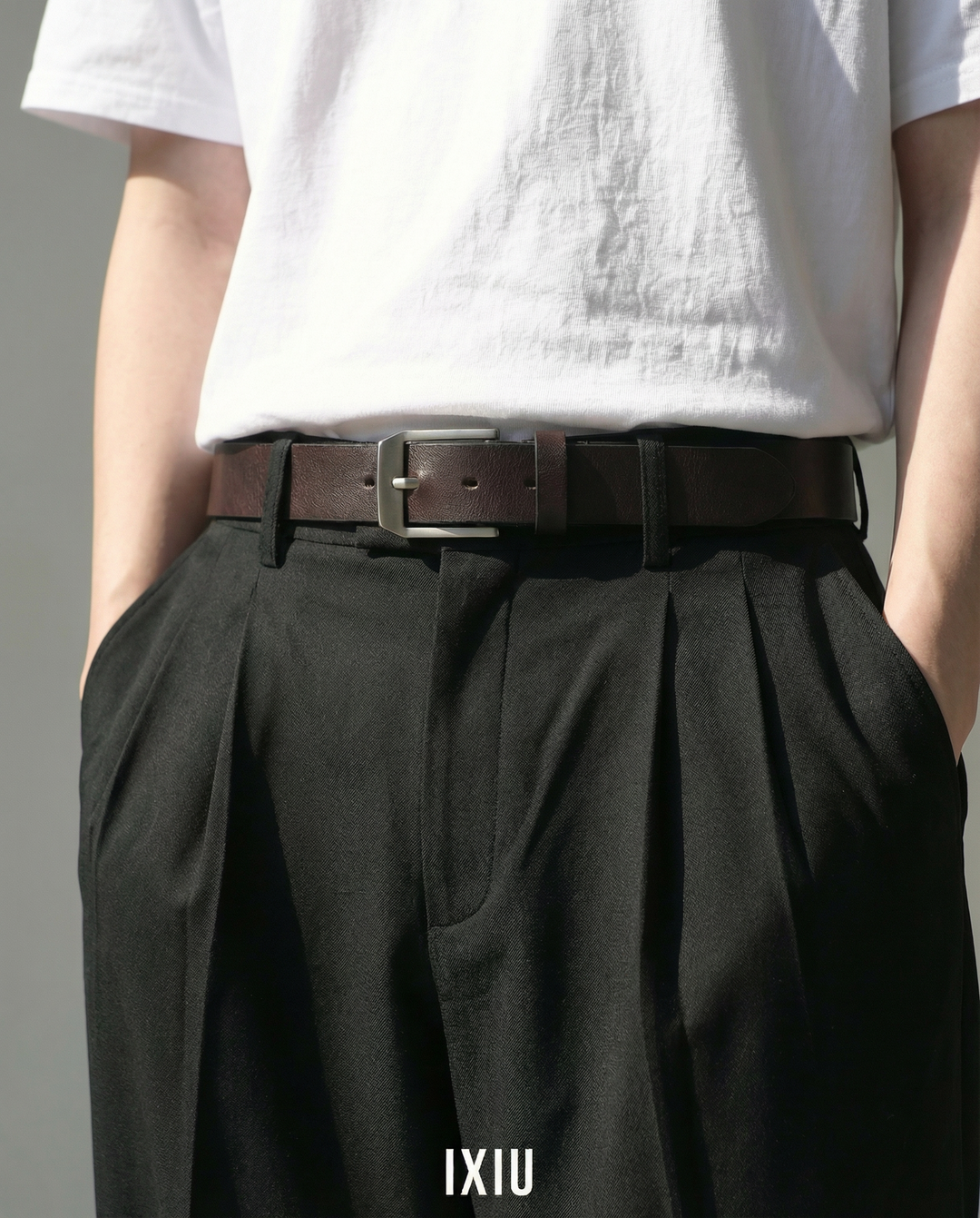 【本質的な美】クリーン・ミニマル・ナローピンベルト（韓国ストリート）